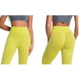 thumbnail image 4 of Paiwinds Women's High Waist Yoga Pants Full Length Tummy Control Slim Fit Nylon Spandex Running Leggings, 4 of 9