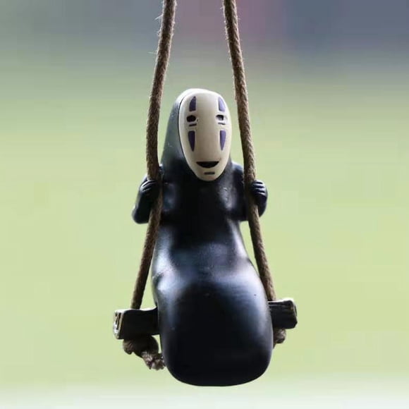 Hayao Miyazaki Spirited Away Swinging Faceless Male Car Pendant Car Accessories Rear View Mirror Car Pendant