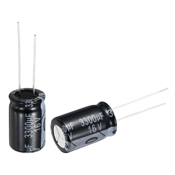 3300uF 16V Capacitor, Aluminum Electrolytic Capacitors 105C High Temp 10pcs