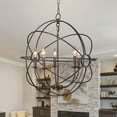 thumbnail image 2 of Yosemite SCFP2005-5-RS Shooting Star Five Light Mini Chandelier, Rustic Black, 2 of 2