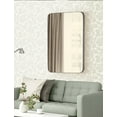 thumbnail image 3 of STAR Rectangular Rounded Corner Metal Frame Bathroom Vanity Mirror, 3 of 4