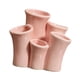 thumbnail image 4 of Organizador multifuncional de cerámica coral para baño, versátil y decorativo. Rosa, 4 of 9