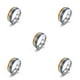 thumbnail image 1 of Guardurnaity Anillo de arcoíris de acero Unisex boda lesbiana anillos multicolores homosexuales bisexuales joyería de mano novios cumpleaños Größe 8 5Conjunto, 1 of 6