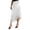Beige, variant on Women's Casual Satin Midi Skirt with Elastic High Waist and Asymmetrical Hem for Daily Wear Purple