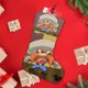 thumbnail image 4 of Sam Bigotes Tema: Calcetines de Navidad, fino lino blanco para colgar en escaleras y chimenea, decoración navideña para el hogar, regalo de Navidad. 45cm × 32cm, 4 of 5