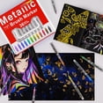 thumbnail image 3 of Juego de rotuladores acrílicos metalizados DICEKOO 36 colores con estuche, 3 of 7