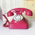 thumbnail image 2 of Teléfono fijo retro con cable y botones TelPal, rosa, 2 of 7