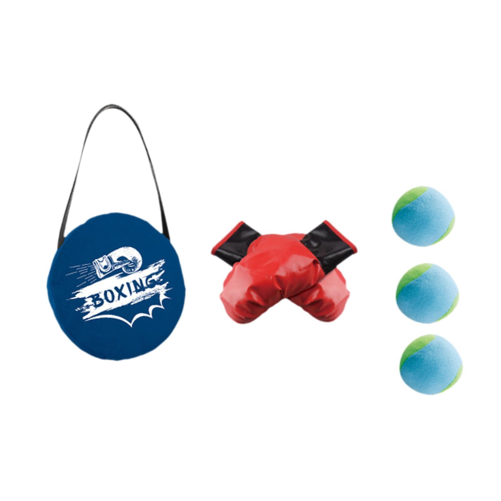 DimyFew Children Boxing Gloves Set Punching Gloves with Balls Punch Mitts Equipment Boys