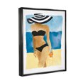 thumbnail image 3 of Stupell Industries Girl on Beach Painting Nature Painting Black Floater Framed Art Print Wall Art, 25 x 31, 3 of 9