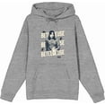 thumbnail image 4 of Beetlejuice Beetlejuice Astrid Betelgeuse Heather Gray Adult Long Sleeve Hoodie-Medium, 4 of 6
