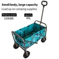 thumbnail image 2 of Collapsible Folding Wagon Outdoor Utility Beach Cart Portable Wagon with 360 Degree Swivel Wheels for Camping, Garden, Shopping, Groceries, 2 of 9