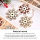 thumbnail image 2 of Yuarrent 6 piezas colgantes de árbol de Navidad copo de nieve atmósferas de Navidad decoración decorativa Halloween fiesta al aire libre Type2 NO2, 2 of 6