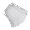 thumbnail image 1 of 1000 bridas de plástico autoblocantes estándar blancas de 3 x 100/150 mm (3 x 100 mm), 1 of 15