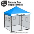 thumbnail image 2 of InstaHibit 10x10 Ft Replacement Canopy Top Kit 4 Mesh Sidewalls Yard Vendor, 2 of 11