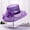 Purple, variant on Organza hat ladies flower anti-ultraviolet seaside beach gauze hat sunshade big brim hat/Red
