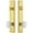 Lifetime Brass, variant on Grandeur 840253 Carre Solid Brass Tall Plate Single Cylinder Keyed Entry Set - Nickel