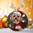 thumbnail image 2 of Russian Toy Dog Stained Glass Ornaments, Russian Toy Dog Ornament,Russian Toy Dog Christmas Tree Ornament, Xmas Decorations baxiAV, 2 of 4