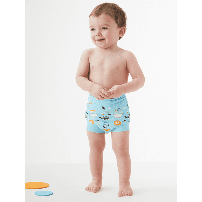 Splash About Boy's Happy Nappy Cloth Swim Diaper, Noah's Ark, 2-3