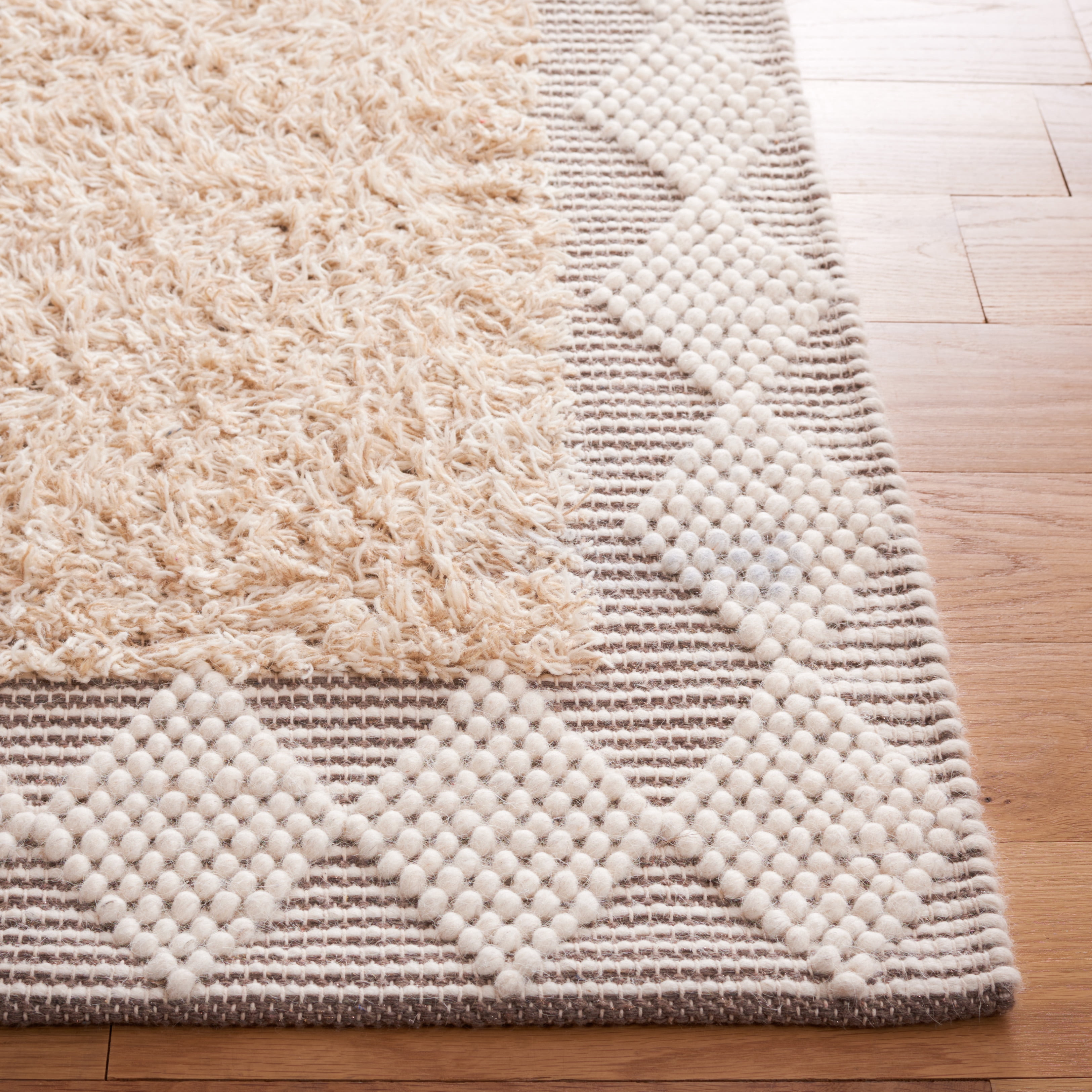 SAFAVIEH Natura Raleigh Geometric Area Rug, Beige/Ivory, 5' x 8'