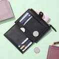 thumbnail image 3 of Monedero ultrafino para mujer, estilo coreano, con cremallera, para tarjetas, color caramelo, para estudiantes, para autobús, 3 of 6