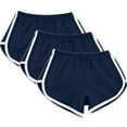 thumbnail image 2 of Jacenvly New Sports Shorts Women 3Pcwomen Casual Summer Sports Shorts Workout Yoga Shorts Active Shorts Lightweight Elastic High Waist Women'S Plus Summer Shorts Navy, 2 of 7