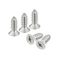 thumbnail image 1 of Tornillos de madera Uxcell #14x3/4", paquete de 15 tornillos Phillips autorroscantes de acero inoxidable 304, 1 of 5