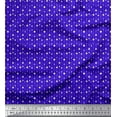 thumbnail image 1 of Soimoi Blue Cotton Duck Fabric Line & Circle Geometric Print Sewing Fabric Yard 42 Inch Wide, 1 of 3