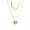 Gold necklace, variant on 18K Gold Plated necklace Black/Red Clover necklace for Women Fashion Jewelry necklace Jewelry Gifts for Women