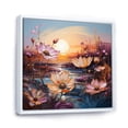 thumbnail image 2 of Designart "Vivid Meadow Flowered Charm" Meadow Floater Framed Canvas Wall Art, 2 of 5