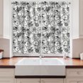 thumbnail image 2 of Ambesonne Sketchy Kitchen Curtains, Vintage Retro Bicycle, 55"x39", White and Dark Sepia, 2 of 3