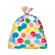 Jumbo Birthday Gift Bag, Plastic Balloon Print