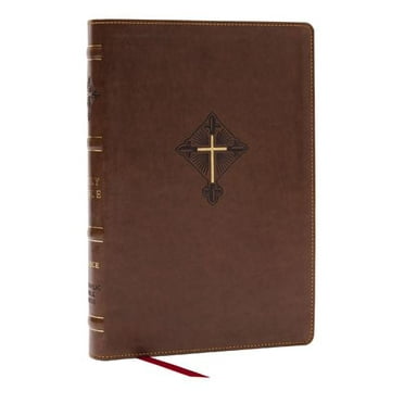 RSV2CE, Thinline Large Print Catholic Bible, Brown Leathersoft, Comfort Print