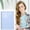 Light Blue, variant on Blecry 120 Blank Pages Journal A5 Size, Hard Cover Notebook for Women for Work and Schol, White