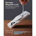 thumbnail image 4 of Chargeur Sans Fil pour MagSafe (Halolock) pour iPhones - avec Verrou Magnétique Puissant, Argent, 4 of 20