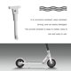 thumbnail image 4 of Soidarity Patinete eléctrico Patineta Monopatín Aleación de aluminio Soporte de pie Soporte lateral Reemplazo para M365, Blanco Type3 NO3 Soidarity OD000632-01, 4 of 6