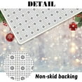 thumbnail image 5 of 4pcs Christmas Shower Curtain Sets with Non-Slip Rugs Toilet Lid Cover and Bath Mat Xmas Shower Curtain Sets Winter Wonderland Snowflake Pine Tree Leaves Shower Curtain for Bathroom Decor, 5 of 6