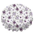 thumbnail image 2 of Pioneer Flower Floral Print Pattern Round Tablecloth 60"x60", Wrinkle Resistant Wipeable Table Cover for Kitchen Dining Room Picnic Patio and Party, 2 of 6