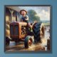 thumbnail image 3 of Pintura de diamante 5D DIY taladro redondo completo granja coche niño arte decoración del hogar 30x30cm, 3 of 9