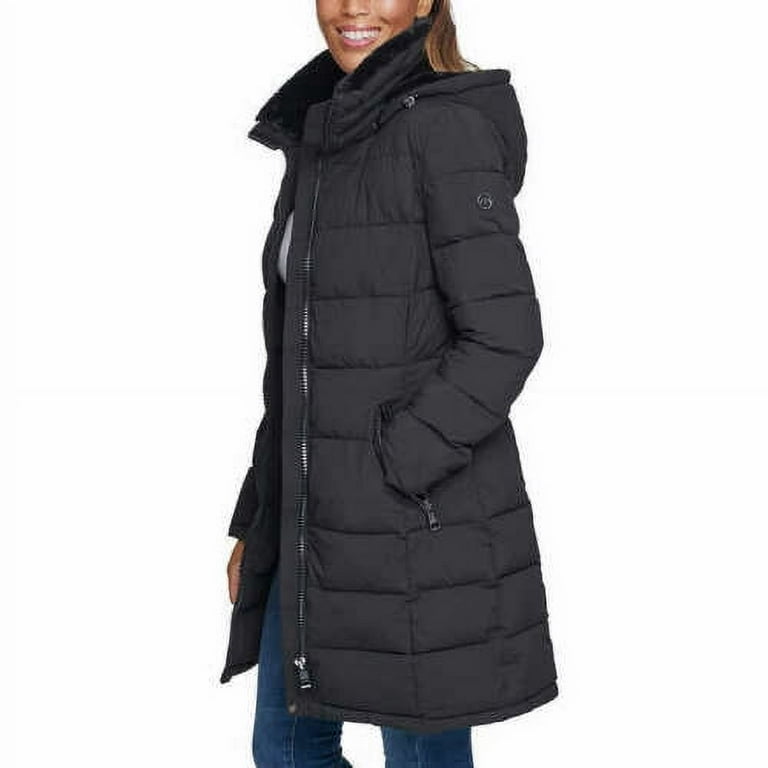 Andrew Marc Ladies Long Stretch Parka Black XX Large Walmart