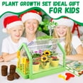 thumbnail image 6 of Huge Wave Kids Gardening Plant Growing Set, Greenhouse Flower Terrarium Set, Dual Cultivation Mode, with Wind Vane & Thermometer, Birthday Gift for Boys Girls Aged 4-8, 6 of 7