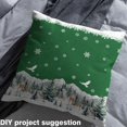 thumbnail image 2 of Homewish Teens Christmas Snowflake Fabric by the Yard 2 Yards, Kawaii Jungle Deer Sewing Fabric, Countryside Fabric for Sewing, Lightweight Room Decor, 2 of 6