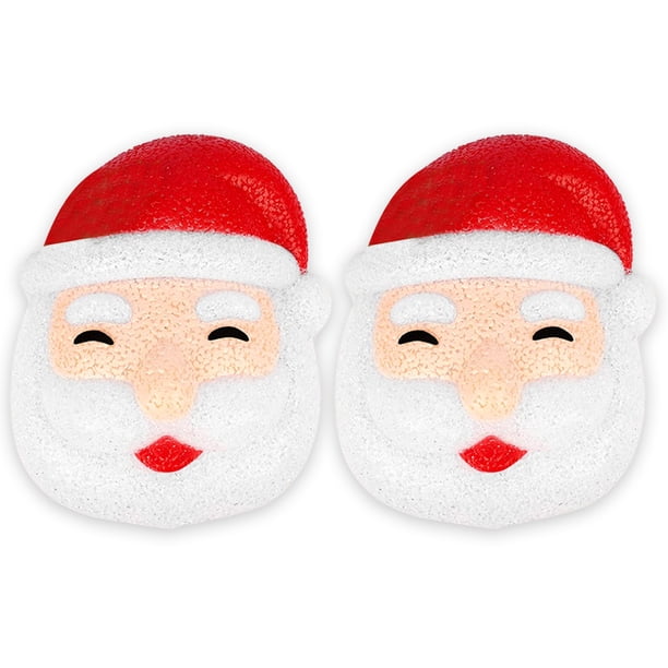 Snowman Lampshade Santa Claus porche Cubierta de luz Decoración Corredor de la casa Lámpara de pared Colgada Lámpara-Chimney Festival Indoor 2pcs Santa Claus Yuarrent HA010299-03