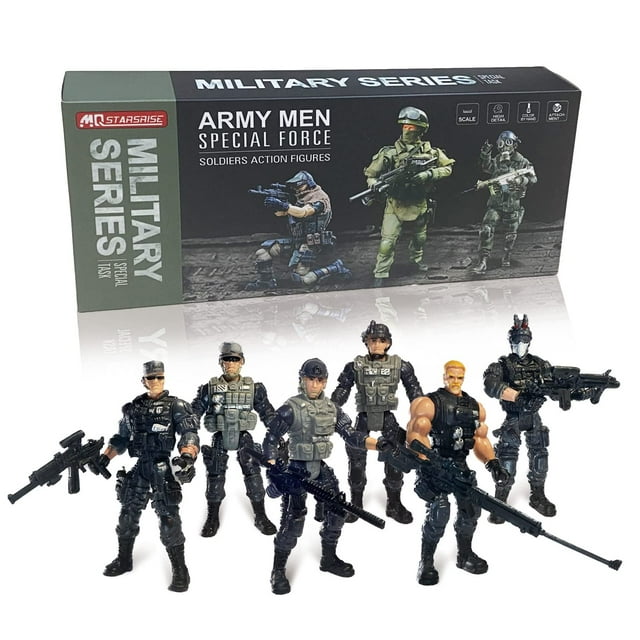 Soldados de juguete MQSTARSRISE para hombres del ejército con arma para niños mayores de 3 años