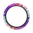 thumbnail image 2 of YFYANG Universal Elastic Color Abstract Watercolor Car Steering Wheel Cover, Non-Slip Sweat Absorbent, 2 of 8