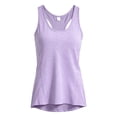 thumbnail image 4 of BODOAO Women's Athletic Racerback Tank Top Sleeveless Scoop Neck Workout Shirt, Lightweight Fitted Sports Top for Yoga Running Gym Training Fitness and Summer Casual Wear Purple L, 4 of 4