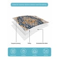 thumbnail image 5 of Boho Chic Ethnic Full Size Down Alternative Comforter, Lightweight Comforter Quilt Bedding Set with Pillow Shams Orange Blue Vintage Tribes All Seasons Bed Comforter Duvet Insert 78"x90", 5 of 7