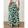 thumbnail image 5 of Bsubseach Fashion Women Wide Leg Pants Floral Flowy Palazzo Pants Summer Casual Cruise Trousers, 5 of 10