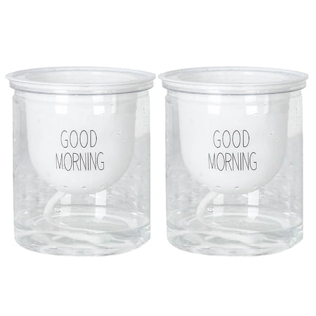 COOLL 2 Sets Double Tier Hydroponic Epipremnum Aureum Self-watering Flowerpot Home Decor