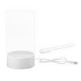 thumbnail image 2 of Tablero de notas acrílico con rotuladores, pizarra blanca LED, tablero de USB para aniversario, San Valentín, decoración de oficina, regalo p rectángulo Fernando Tablero de mensajes, 2 of 8