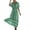 Green, variant on Casual V Neck Short Sleeve Swing Dress With Pattern Flowy A Line Summer Dress Women's Elegant Striped Dresses Pink XXL